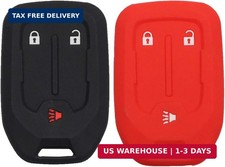 2pcs 3 Buttons Silicone Remote Smart Key Fob Case Cover Skin Protector Holder Ja