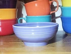 Fiestaware Lavender New Medium  Footed Rice Bowl Fiesta 6 " Made in the U.S.A.
