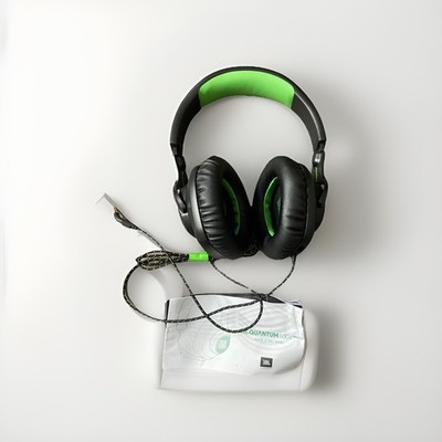JBL Quantum 100X Over-Ear Gaming-Headset Schwarz-Grün neuwertig ohne OVP