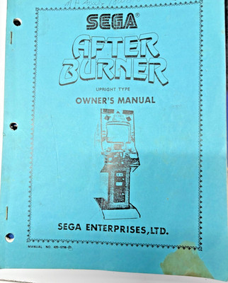 After burner  arcade manual