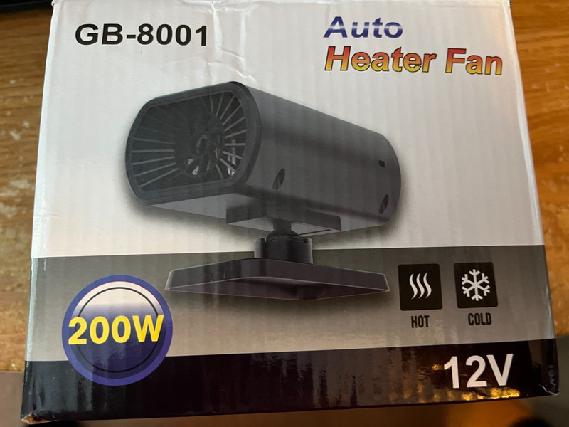 12 Volt 200 Watt Car Heater - Plugs Into Cigarette Lighter - FREE SHIPPING