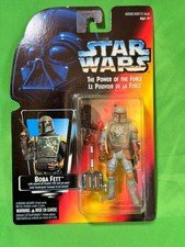 Star Wars The Power of The Force Boba Fett Kenner POTF French Red Card
