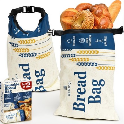 2 Pack Reusable Bread Bags  Perfect To Store Homemade Sourdough Loaf Breads  ...
