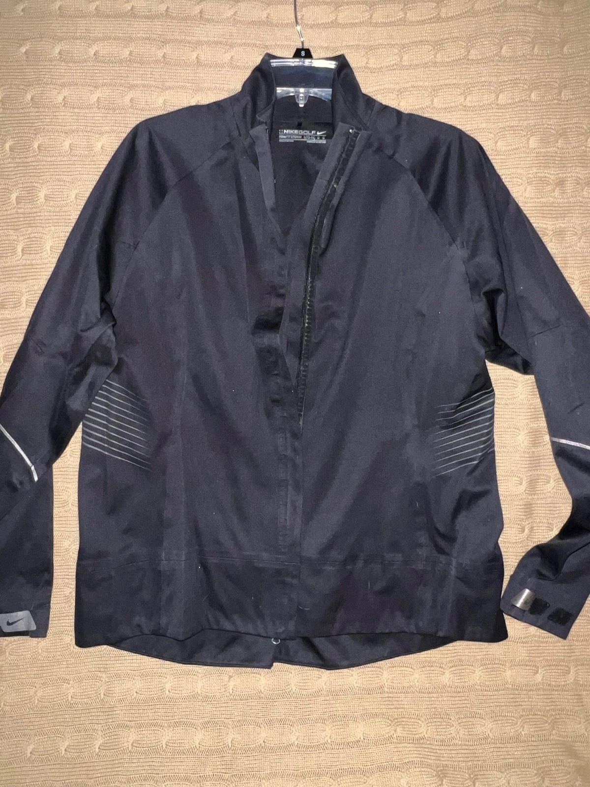Nike Golf Storm-FIT Jacket Mens Large Black Full Zip Waterproof Windbreaker