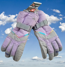 Ozark Trail Technical ski gloves Girls S-M Purple Reflective thinsulate