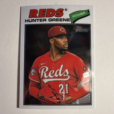 Topps 2024 Heritage Hunter Greene #53 Base Set Cincinnati Reds Baseball Card