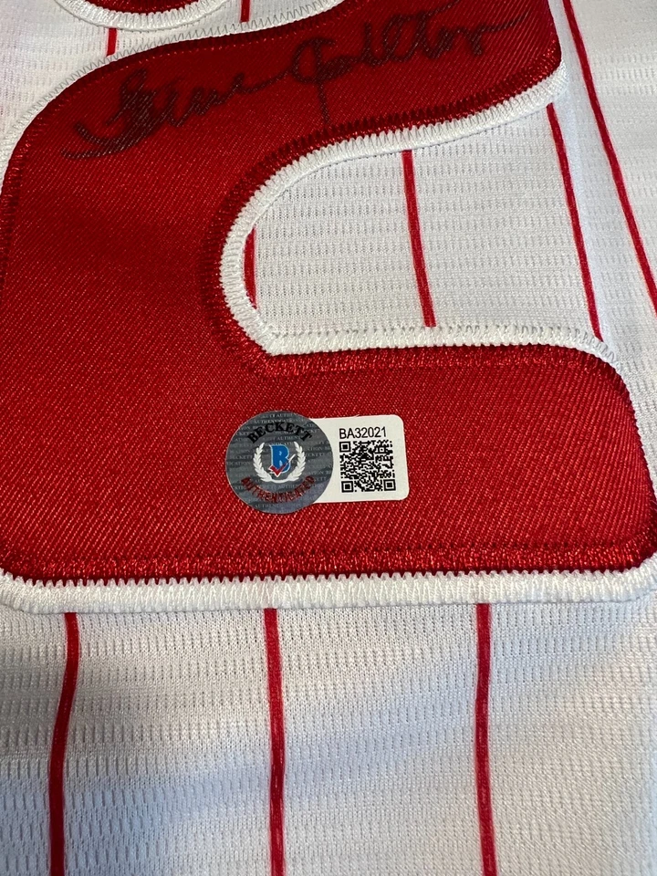 Steve Carlton Philadelphia Phillies Autographed Signed Jersey W/Beckett COA - Image 2 of 4