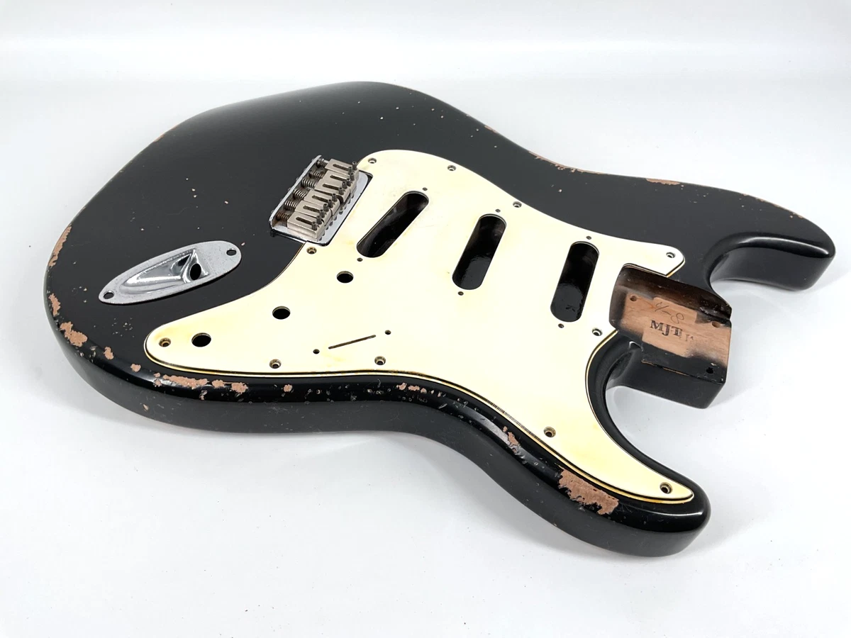 MJT Official Custom Vintage Aged Nitro Guitar Body Mark Jenny VTS Black Alder HT