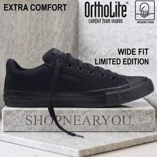 CONVERSE Chuck Taylor Malden Street Low Top WIDE WIDTH Men's Shoes Black NEW