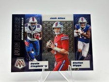 2020 Mosaic Devin Singletary Josh Allen Stefon Diggs Flea Flicker #FF3 Bills