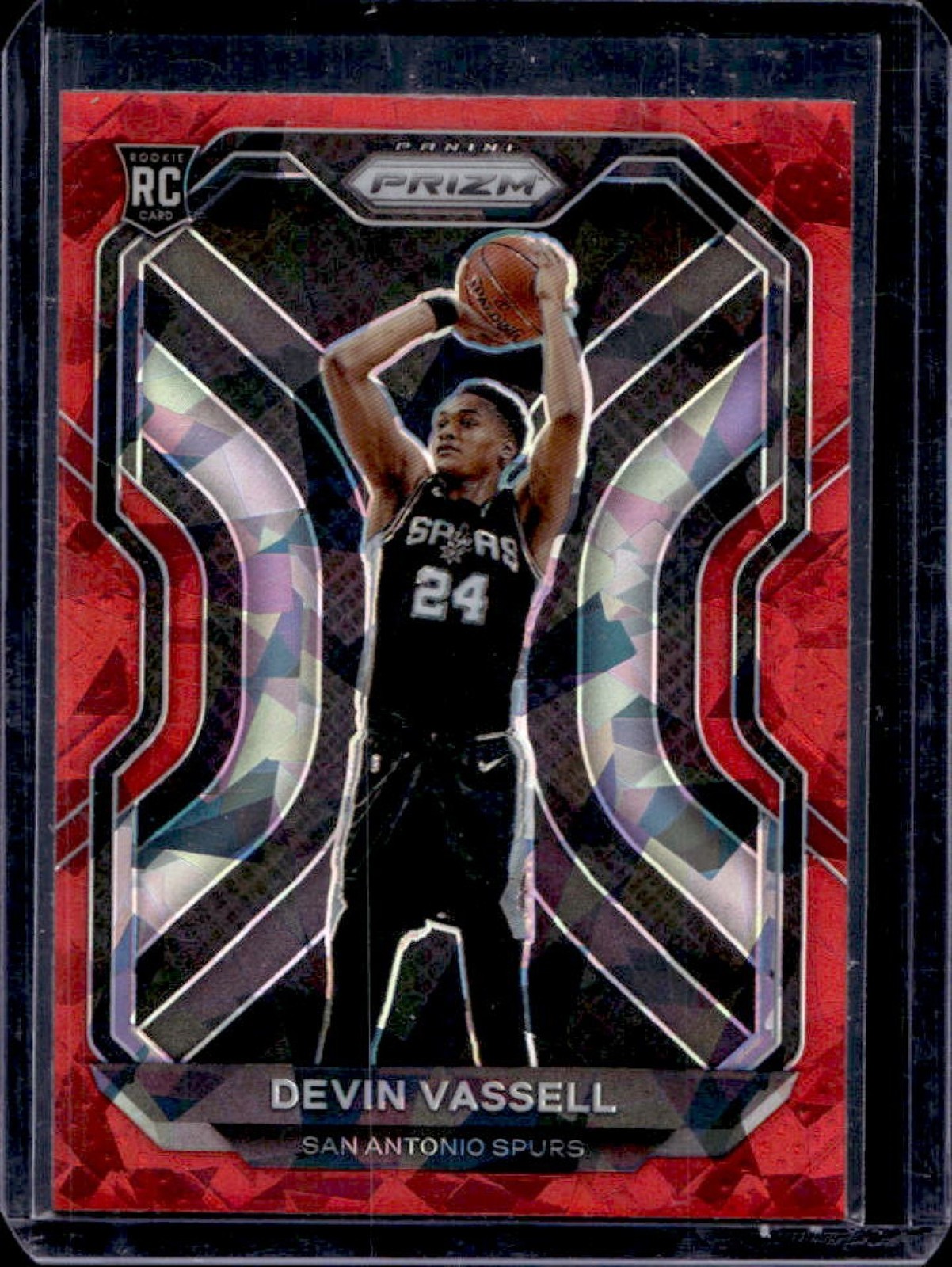 2020-21 Prizm Devin Vassell RC Red Ice Prizm Rookie #252 Spurs