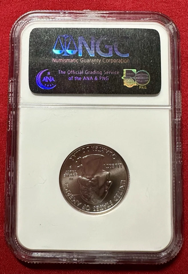 Uncirculated 2005 P SMS 25 Cent State of Minnesota Quarter MS 69 NGC Certified - Image 2 of 2