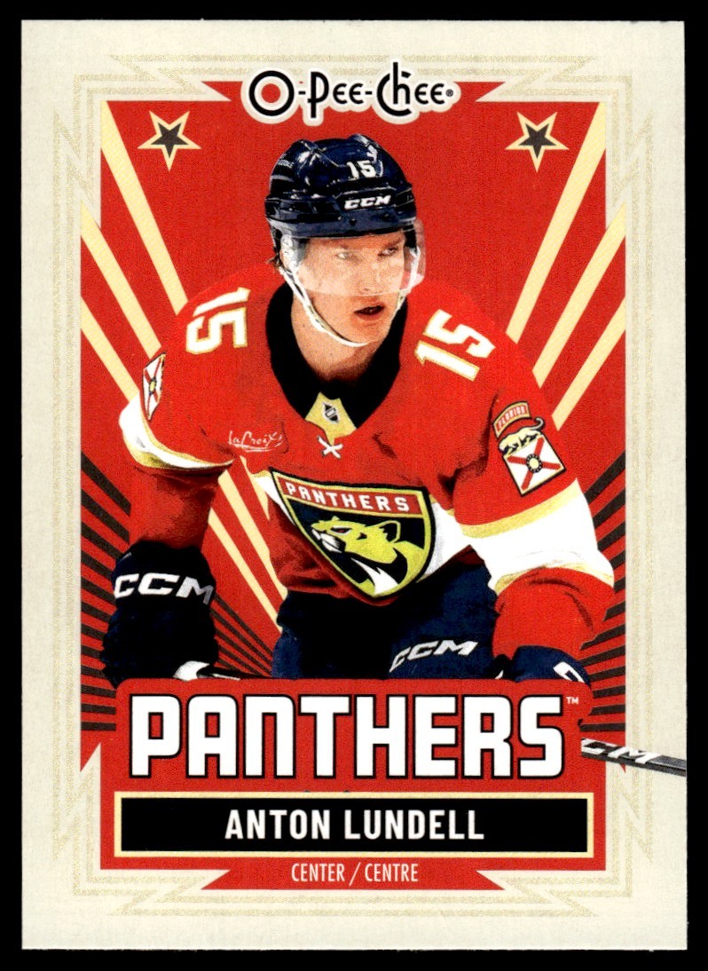 2025-26 O-Pee-Chee Retro ANTON LUNDELL #102 Florida Panthers Parallel