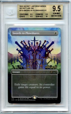 Swords to Plowshares Secret Lair Serialized 044/295 Gem Mint BGS