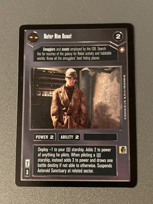 Decipher Star Wars CCG Special Edition Outer Rim Scout BB DS SWCCG