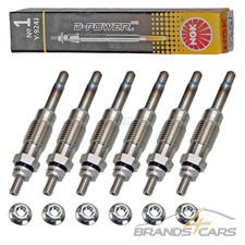 6x NGK GLÜHKERZE D-POWER FÜR LAND ROVER RANGE ROVER 2 BJ 94-02