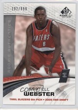 2005-06 SP Game Used Edition Rookie Authentics 192/999 Martell Webster #133 c7w
