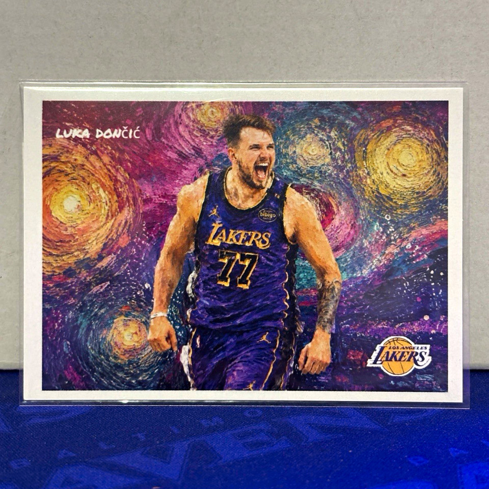 Unique Post Card LUKA DONCIC Los Angeles Lakers Custom Blast Custom Art Insert Card SN ...