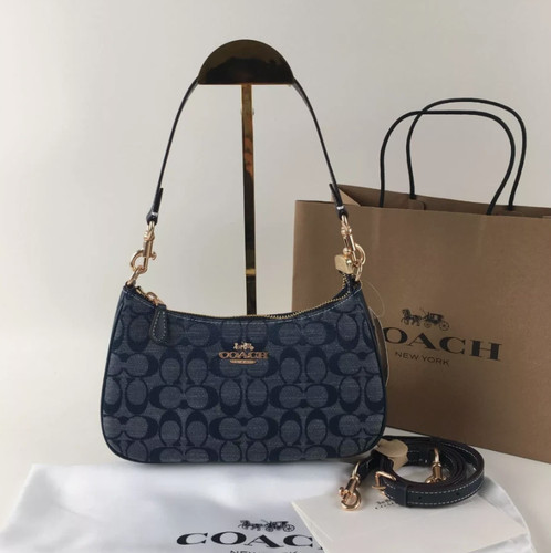 Coach Teri Shoulder Bag Signature Chambray CH139 Women’s Handbag New