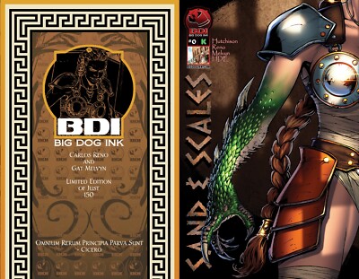 BIG DOG INK SAND AND SCALES GLADIATOR/FANTASY PREVIEW COMIC