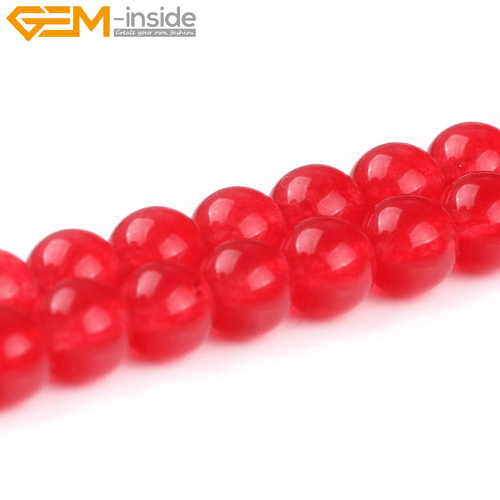 4mm 6mm 8mm 10mm 12mm 14mm Plum Jade Gemstone Round Beads For Jewelry Making 15" - Picture 20 of 49