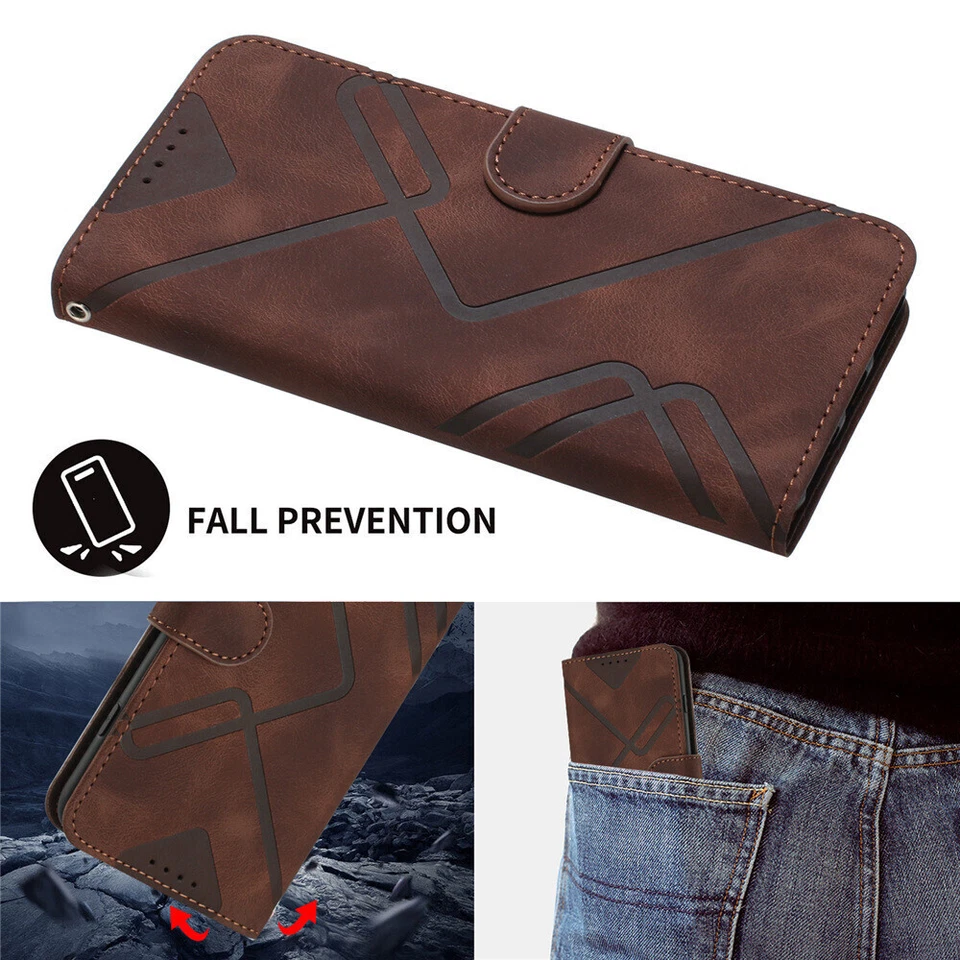 Flip Leather Wallet Phone Case For iPhone 16 15 14 13 12 11 Pro Max XS XR 7 8 SE - Image 4 of 4