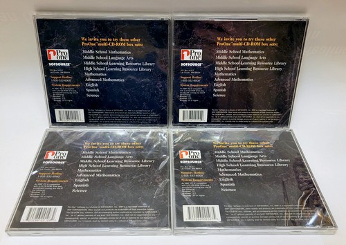 Math Learning Tools 4 CD PC Pre-Algebra, Algebra 1 & 2, Calculus 1 New Sealed - Picture 2 of 2