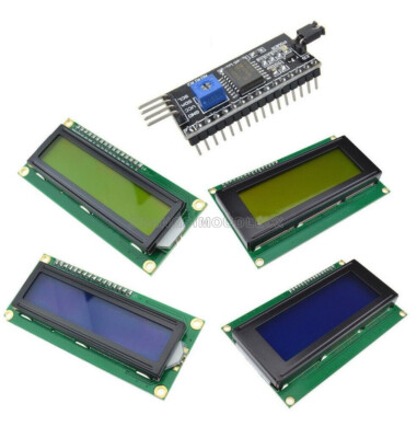 IIC/I2C/TWI/SP  I Interface Yellow Blue 1602 2004 Character LCD Module Display