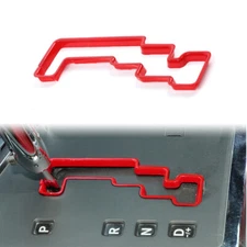 for Dodge Challenger 2009-2014 Accessories Red Gear Shift Knob Panel Cover Trim