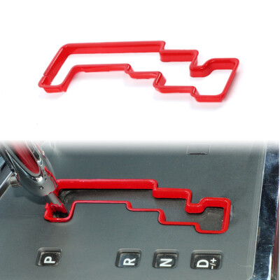 for Dodge Challenger 2009-2014 Accessories Red Gear Shift Knob Panel Cover Trim
