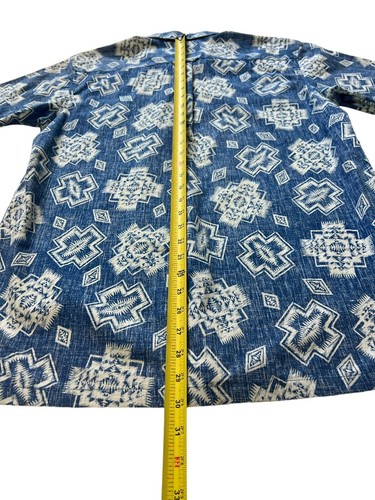 Pendleton Surf x REYN SPOONER Hawaiian Shirt Geometric Aloha Button Men L - Picture 5 of 7