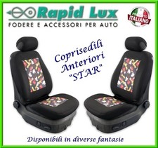 Coppia fodere coprisedili anteriori Star per Fiat 500 L dal 2012 fantasia "S60"