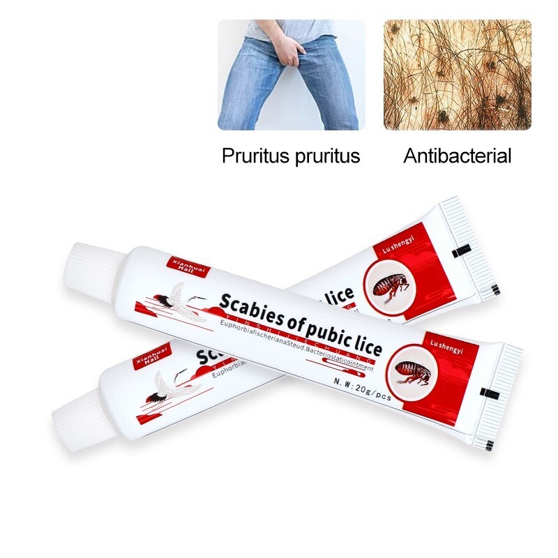 New Natural Pubic Lice Herbs Cream Treatment Scabies Mite Psoriasis