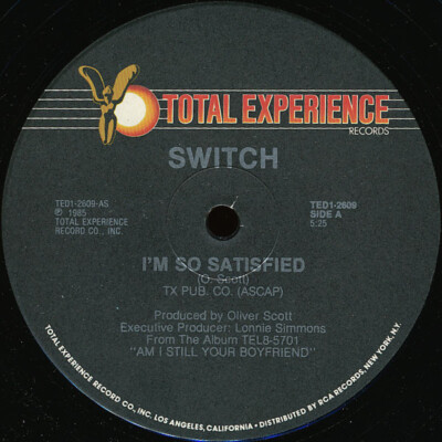 Switch (6) - I'm So Satisfied (12'') (Mint (M))