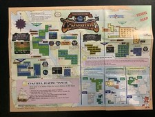 Magic of Scheherazade CUL-AS-US NES Nintendo Insert Poster / Map Only