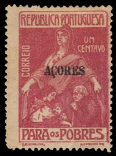 AZORES RA3 - Allegory of Charity "Postal Tax" (pa54075)