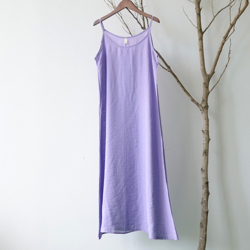 Women Cotton Silk Camisole Full Slips Loose Under Slip Dress Petticoat Dresses - Afbeelding 17 van 22