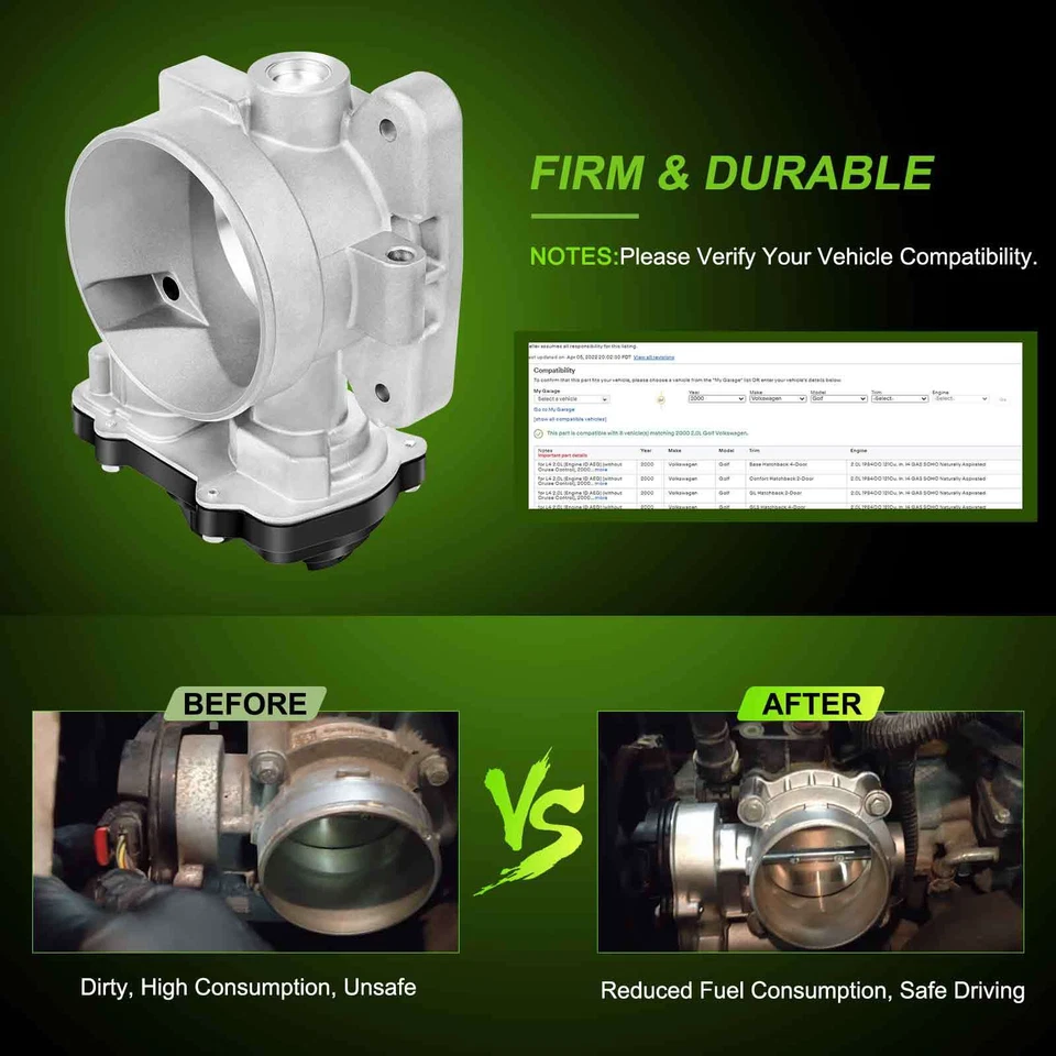 Throttle Body For 2003 2004 2005 2006 Chevrolet Avalanche 2500 8.1L - Image 3 of 4