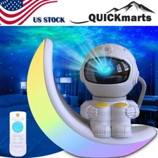 Astronaut Moon Galaxy Projector Bluetooth Speaker Star Nebula Space Night Light