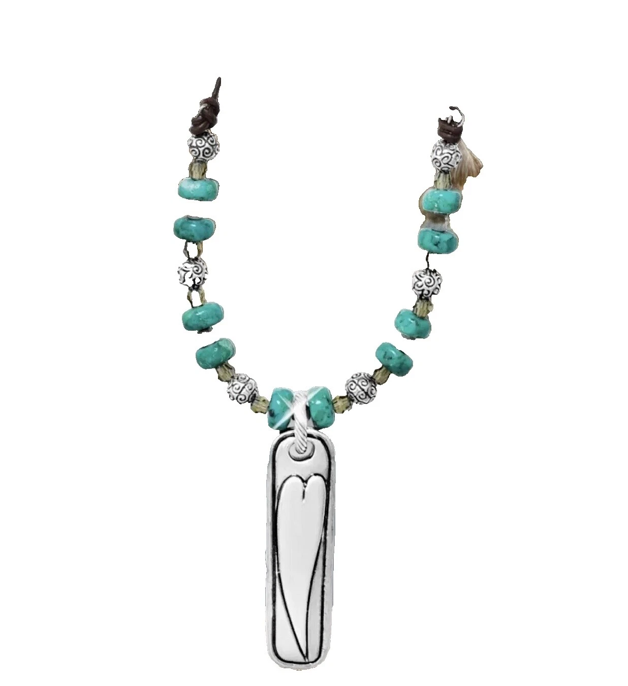 HOWLITA amor Collares y colgantes De moda plateado plata