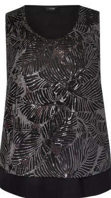 black sequin top size 20