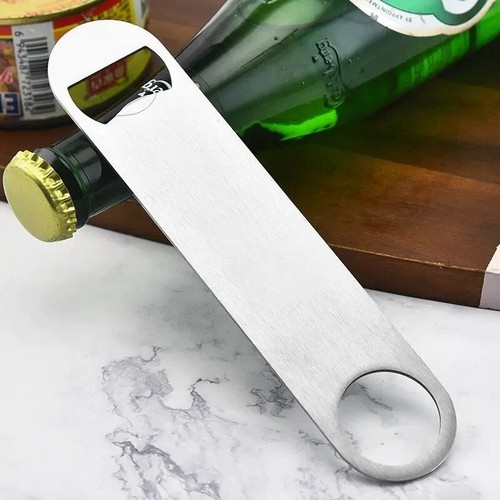 Professional Bar Blade 7" Bottle Opener Heavy Duty Stainless Steel - Picture 3 of 4