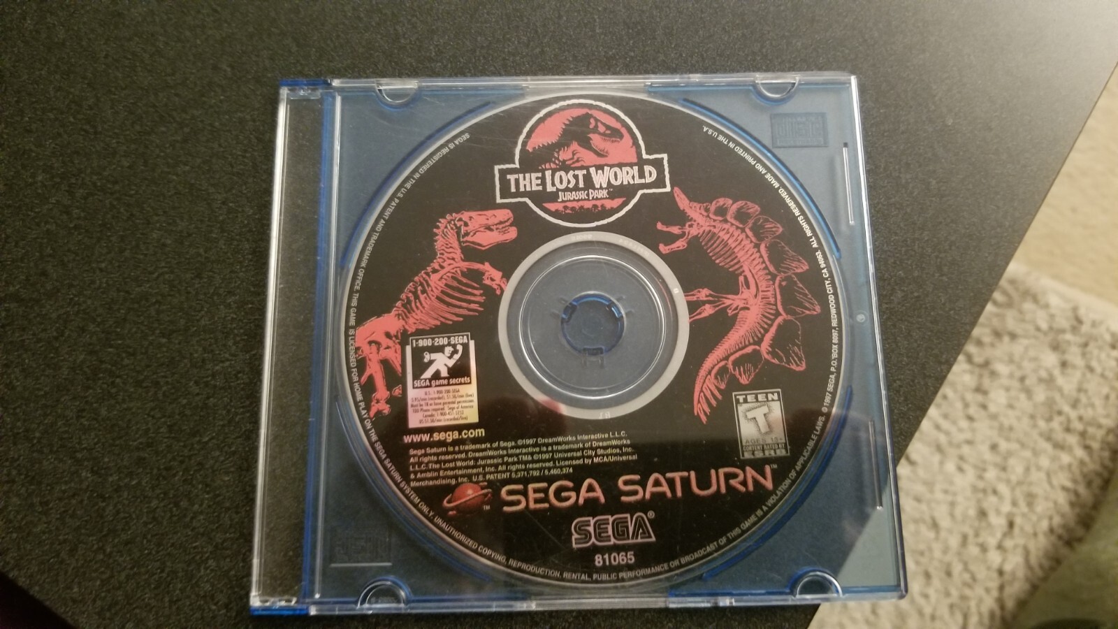 Jurassic Park The Lost World – Sega Saturn PAL Complet, Bon état