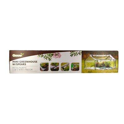 MINI GREENHOUSE WITH SPEARS (3014383) Anzucht Zelt Gewächshaus Folienzelt NEU