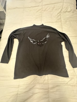 YZY Yeezy Gap Balenciaga Long Sleeve Shirt Size Medium BlackDove Crewneck