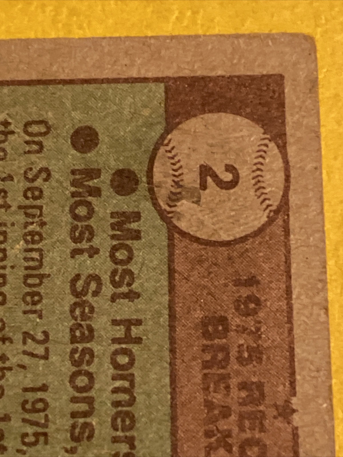 1976 Topps Record Breakers Baseball Card #2 Bobby Bonds + FAST FREE SHIP 🚚