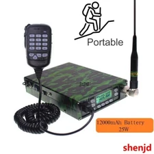 Leixen VV-898SP VHF/UHF Portable Dual Band Car Mobile Radio 12000 Battery 25W  @
