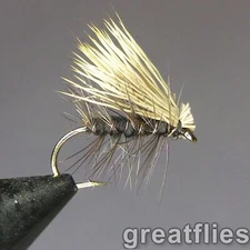 1 dozen (12) - Elk Hair Caddis - BLACK