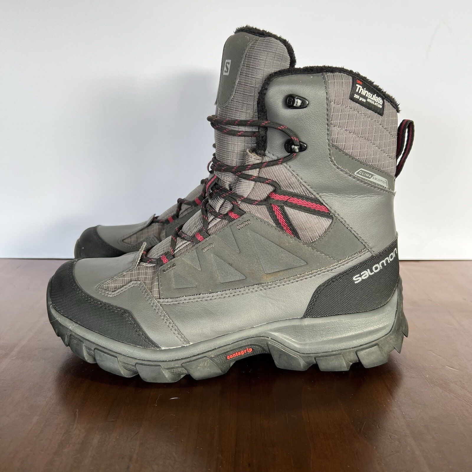 Stivali da neve Salomon Chalten TS CSWP donna invernali escursionismo taglia 8 5 grigio 200 g 399671