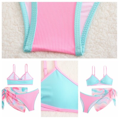 Mädchen Badeanzug Wakeboarding Bademode Schnelltrocknen Bikini Schnüren  Outfit